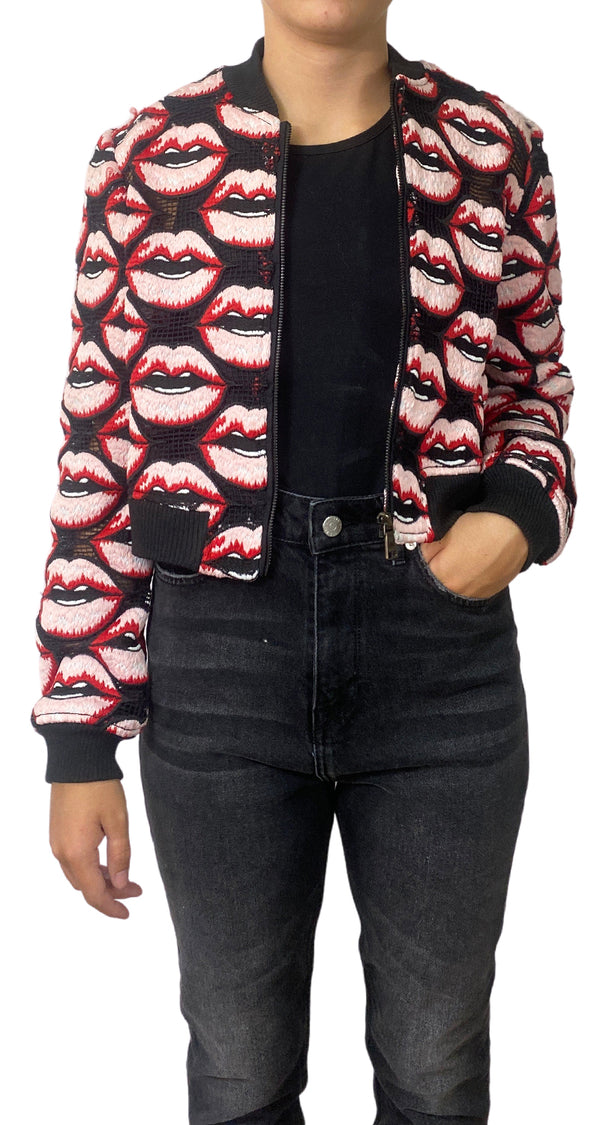 Bomber Besos Bordados