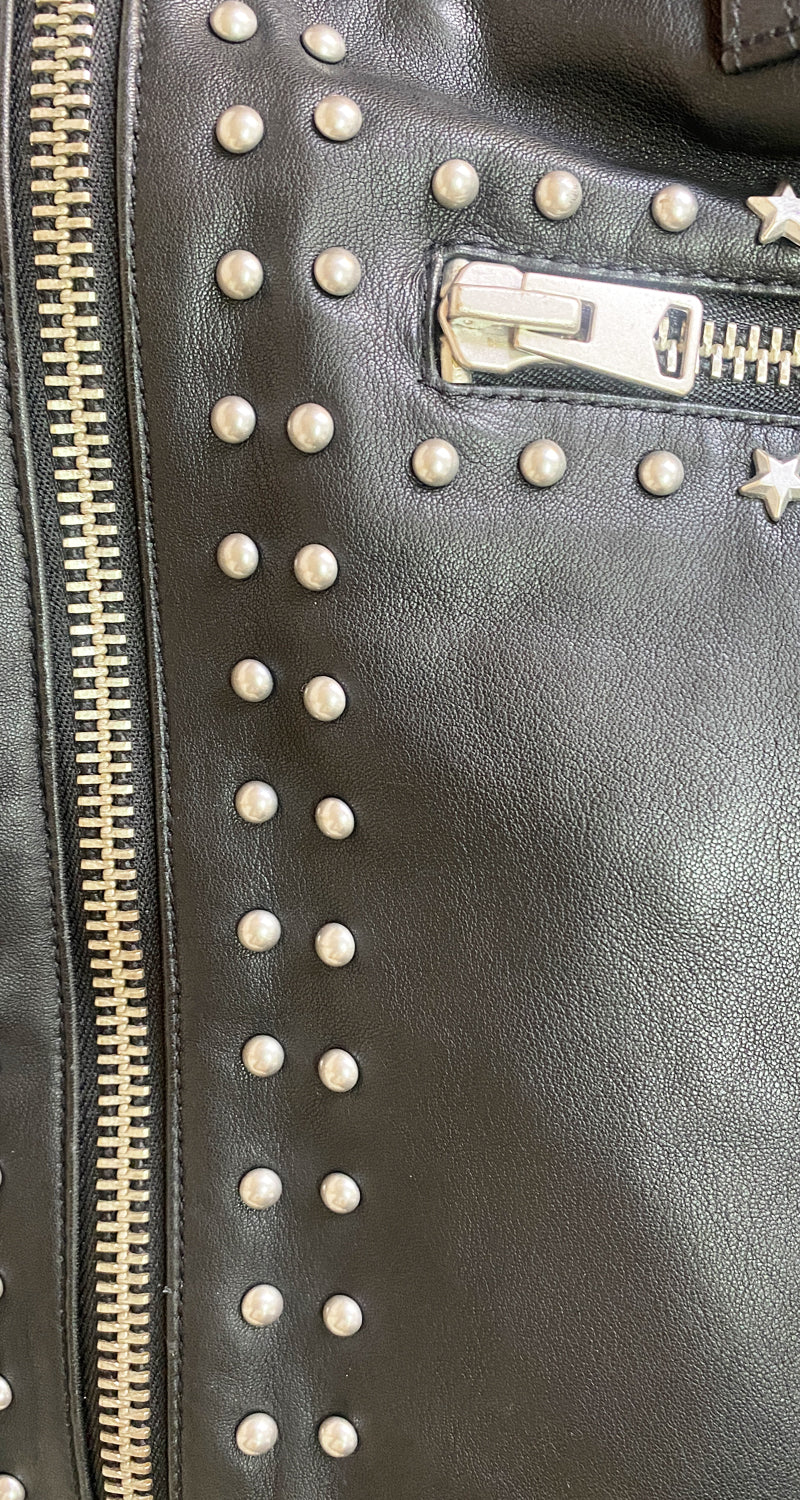 Falda Bling Cuero