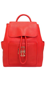 Mochila Cuero Rojo