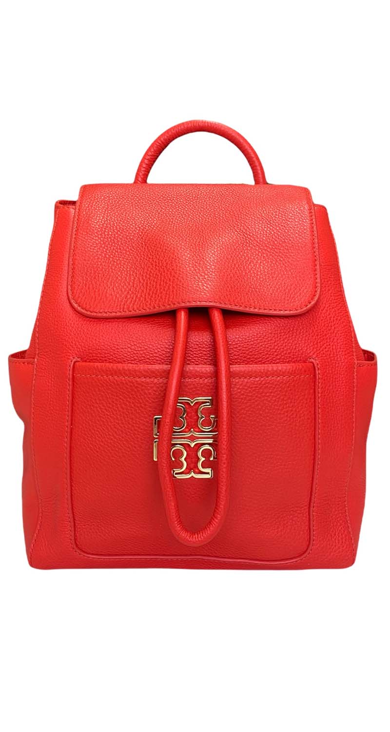 Mochila Cuero Rojo