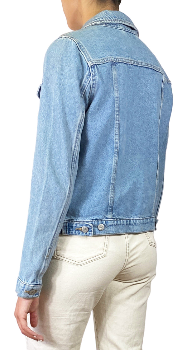 Chaqueta Denim Celeste