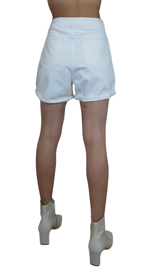 Short Denim Blanco