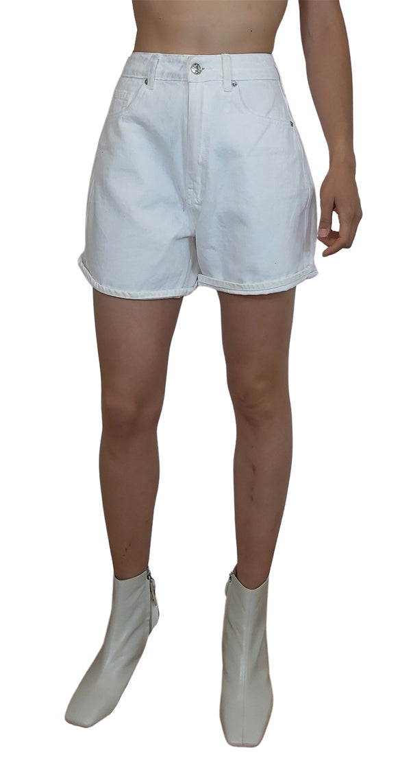 Short Denim Blanco