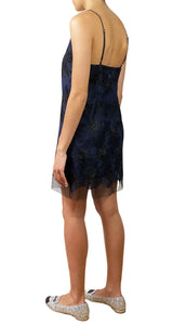 Vestido Bordado Azul