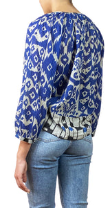 Blusas Azul Botones