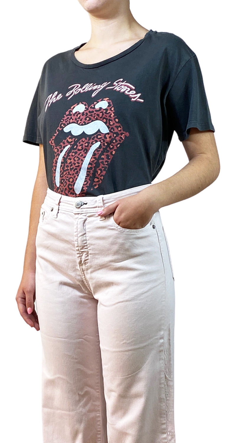 Polera Gris Rolling Stones
