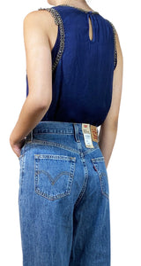 Blusa Azul Cadenas