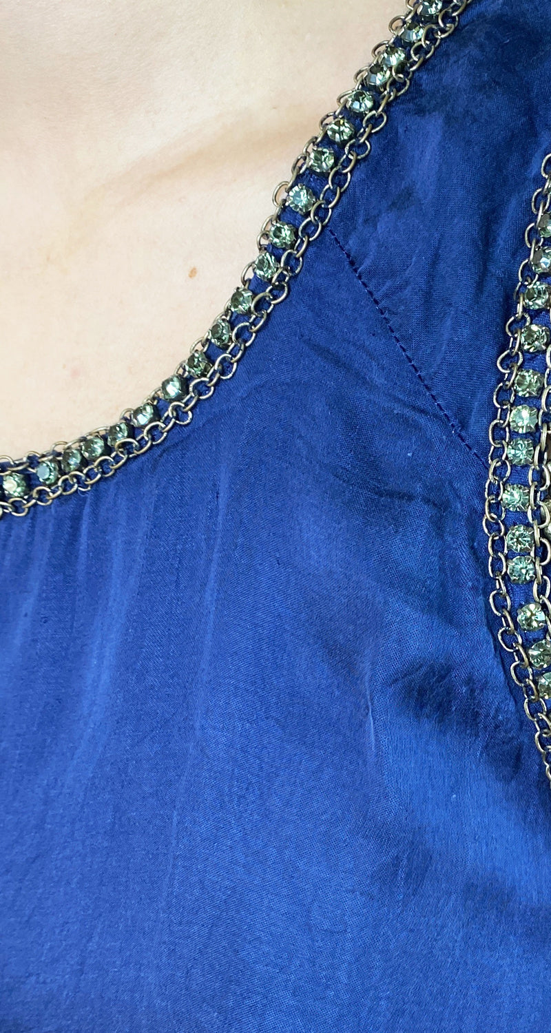 Blusa Azul Cadenas