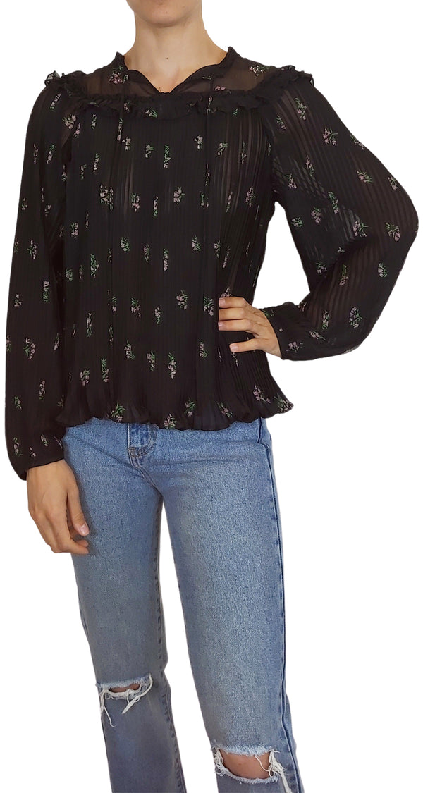 Blusa Plisada Floral