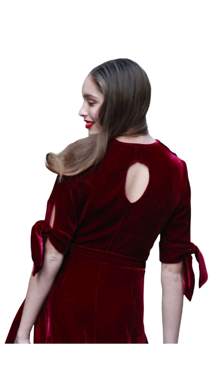 Vestido Calú Granate