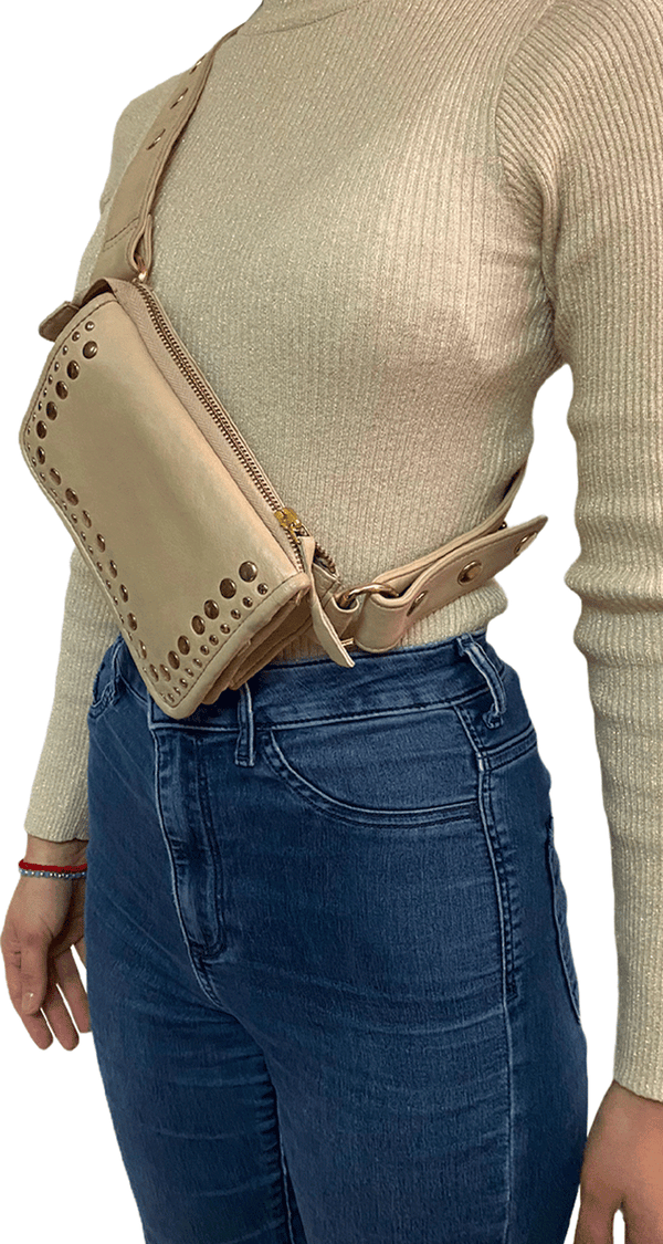 Riñonera Beige