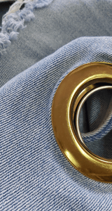 Giovanna Eyelet-Embellished Jeans