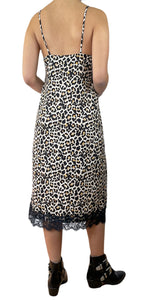 Vestido Animal Print con Encaje