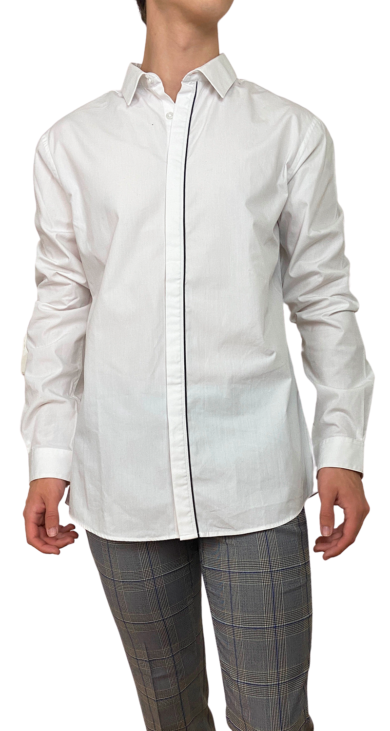 Camisa Ribete Navy