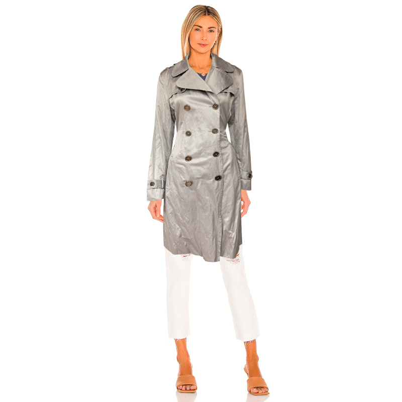 Trench Plateado