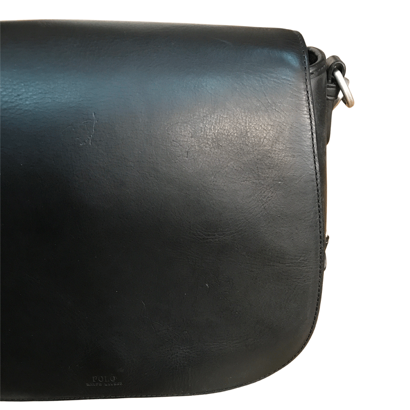 Cartera Cuero Negro Aplicaciones