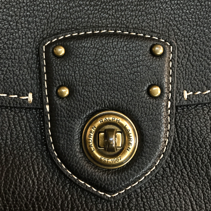 Cartera Cuero Vintage Negro