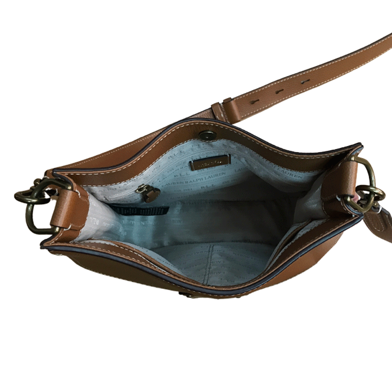 Cartera Vintage Cuero Café