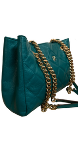 Bolso Quilt Turquesa Cadenas