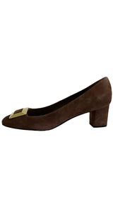 Zapato Punta Cuadrada Café