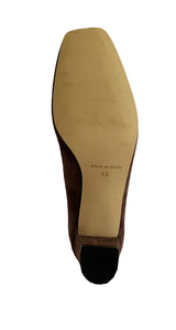 Zapato Punta Cuadrada Café