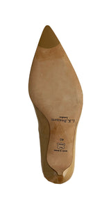 Zapato en punta Beige Acharolado