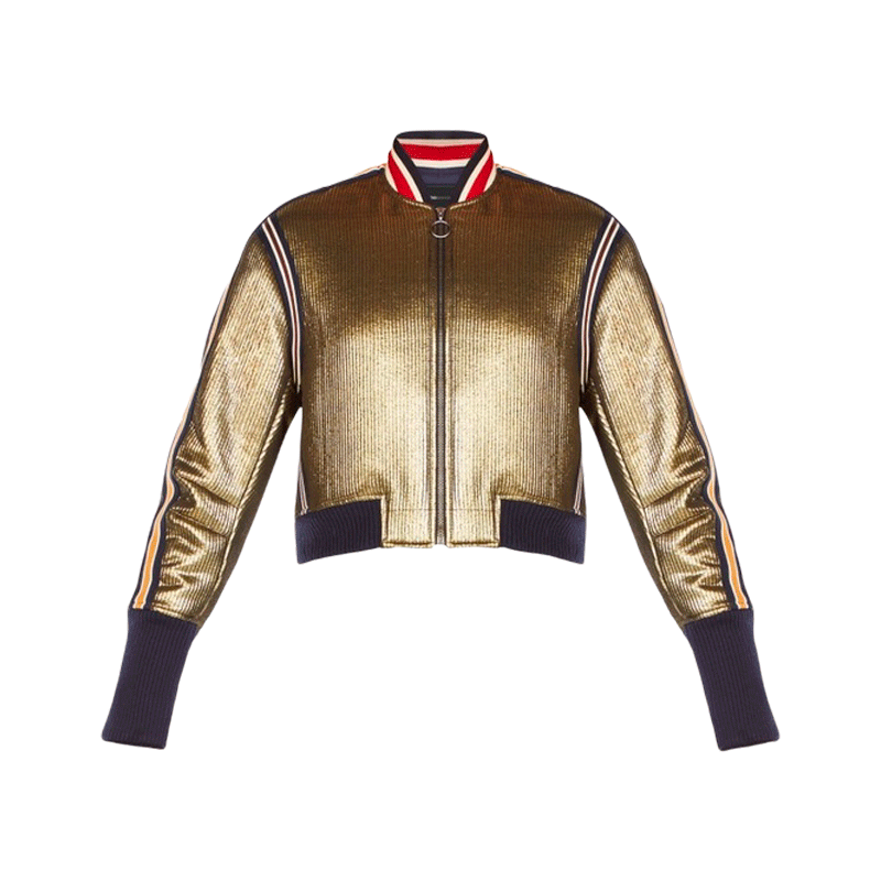 Andreas Metallic Bomber Jacket