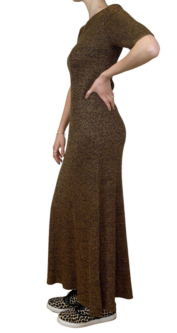 Vestido Maxi Dorado