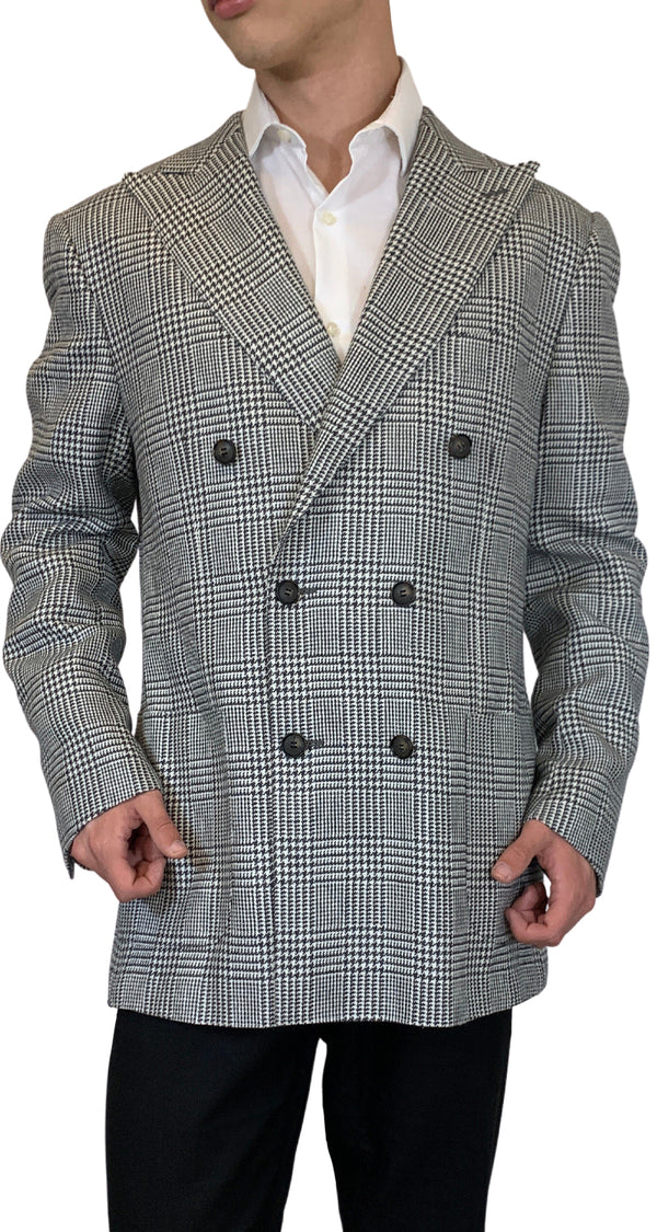 Blazer Havana Gris Pied de Poule