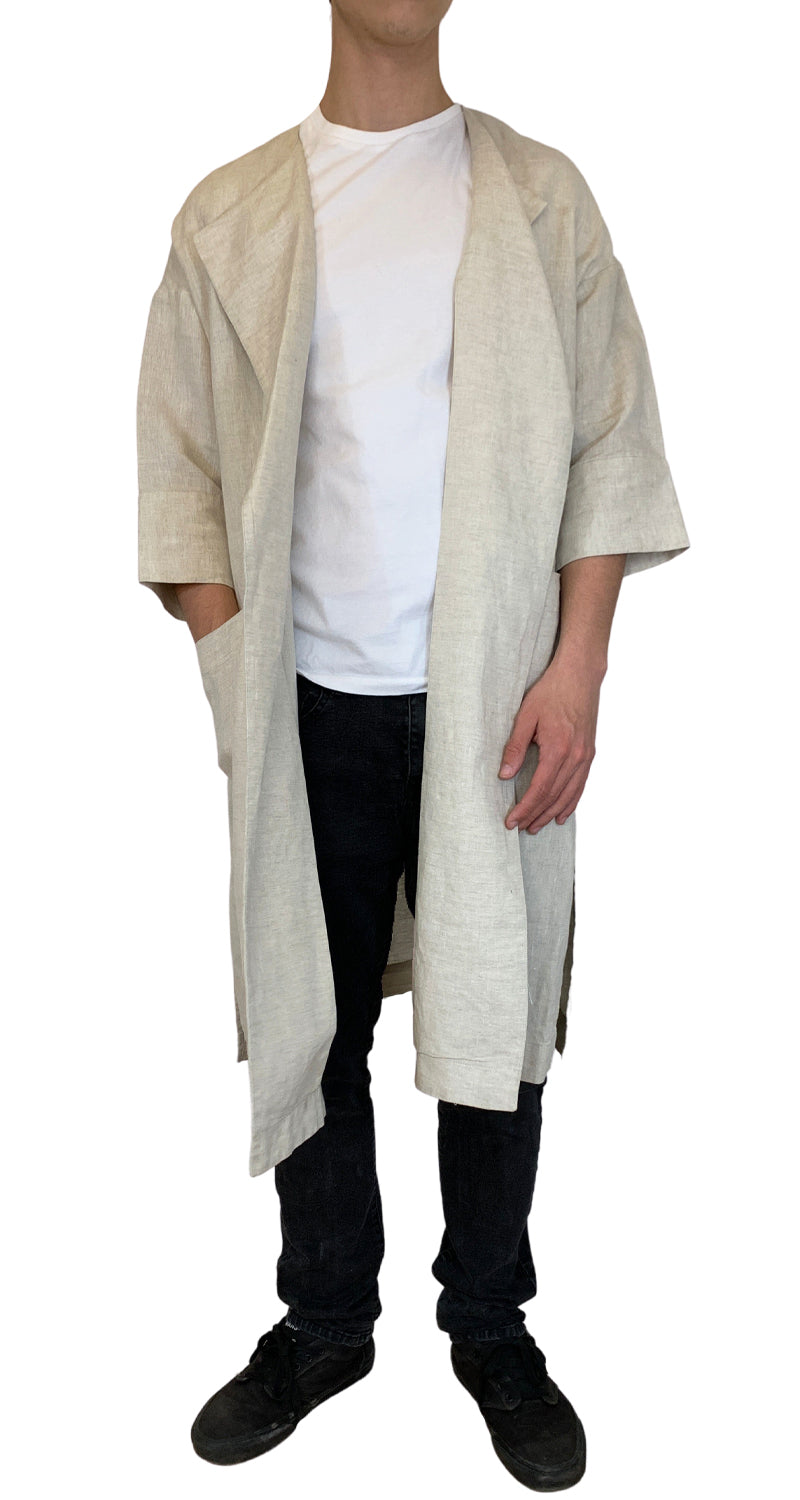 Chaqueta Ligera Lino Beige