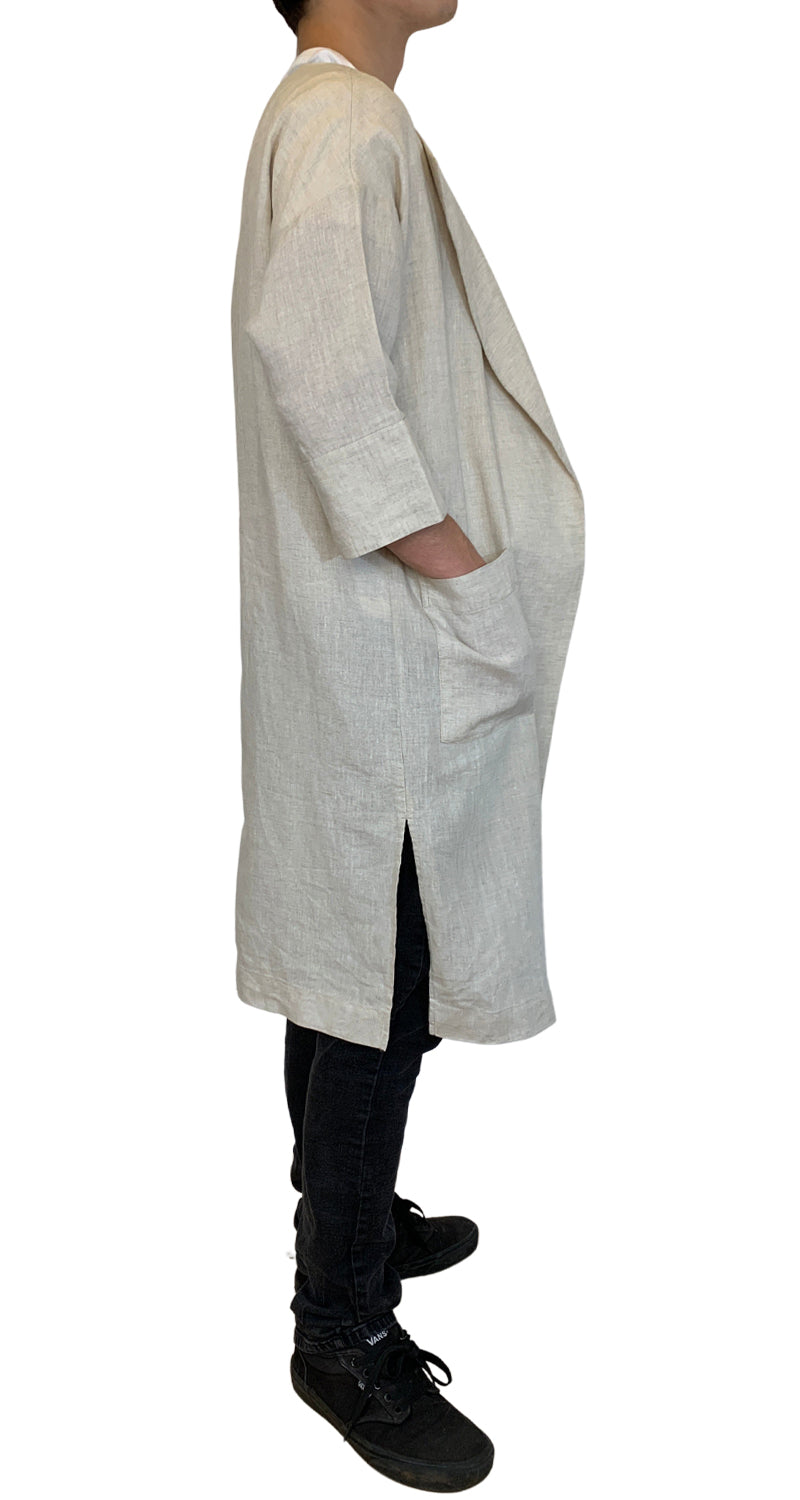 Chaqueta Ligera Lino Beige