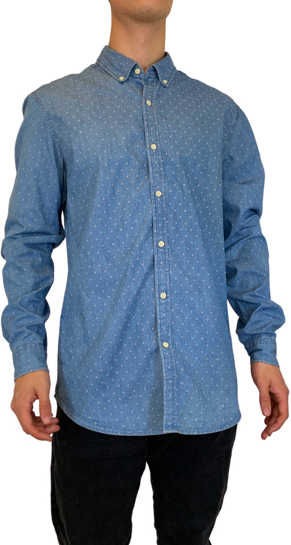 Camisa Denim Flores