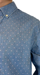 Camisa Denim Flores