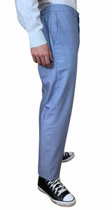 Pantalón de Tela Azul