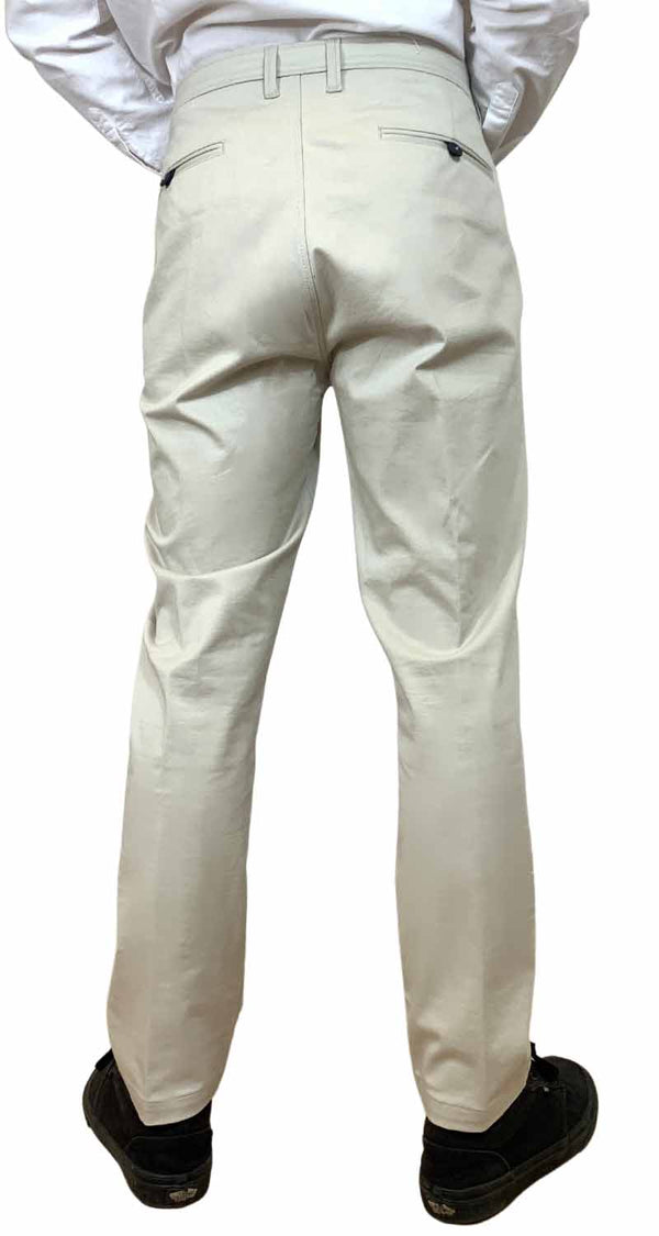 Pantalón de Tela Beige