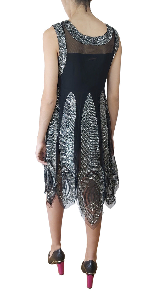 Vestido Viso Manja Negro