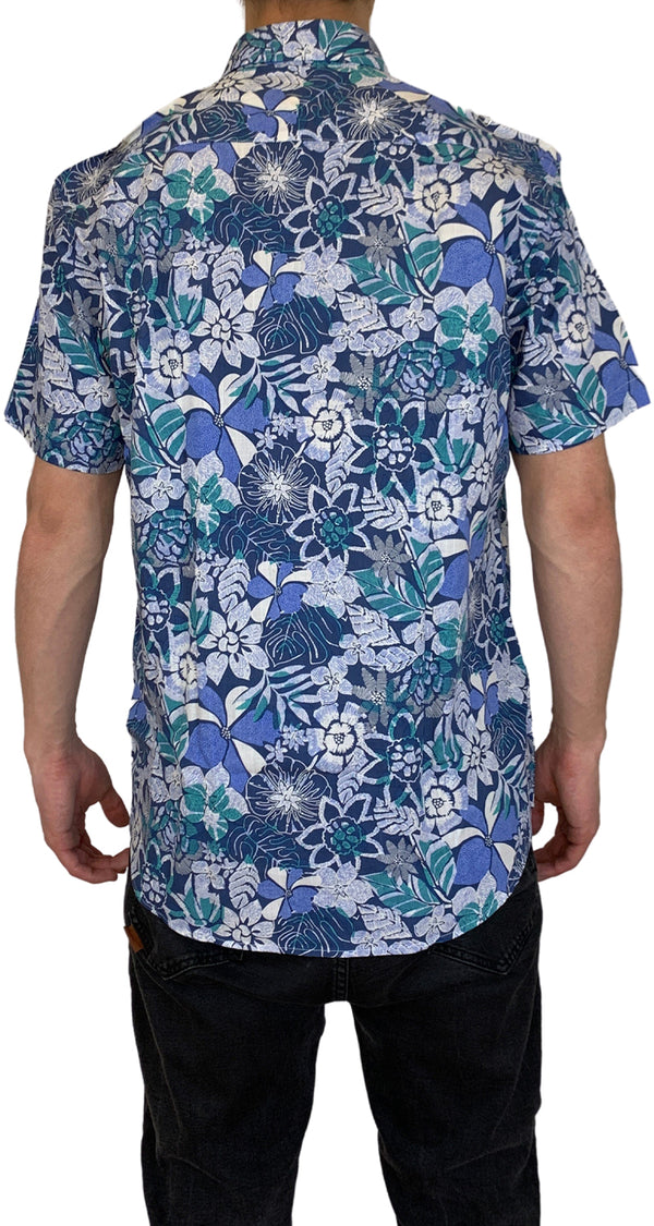 Camisa Tropical Azul