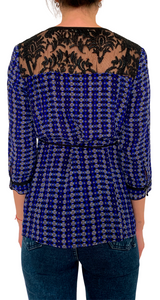Blusa Seda Encaje