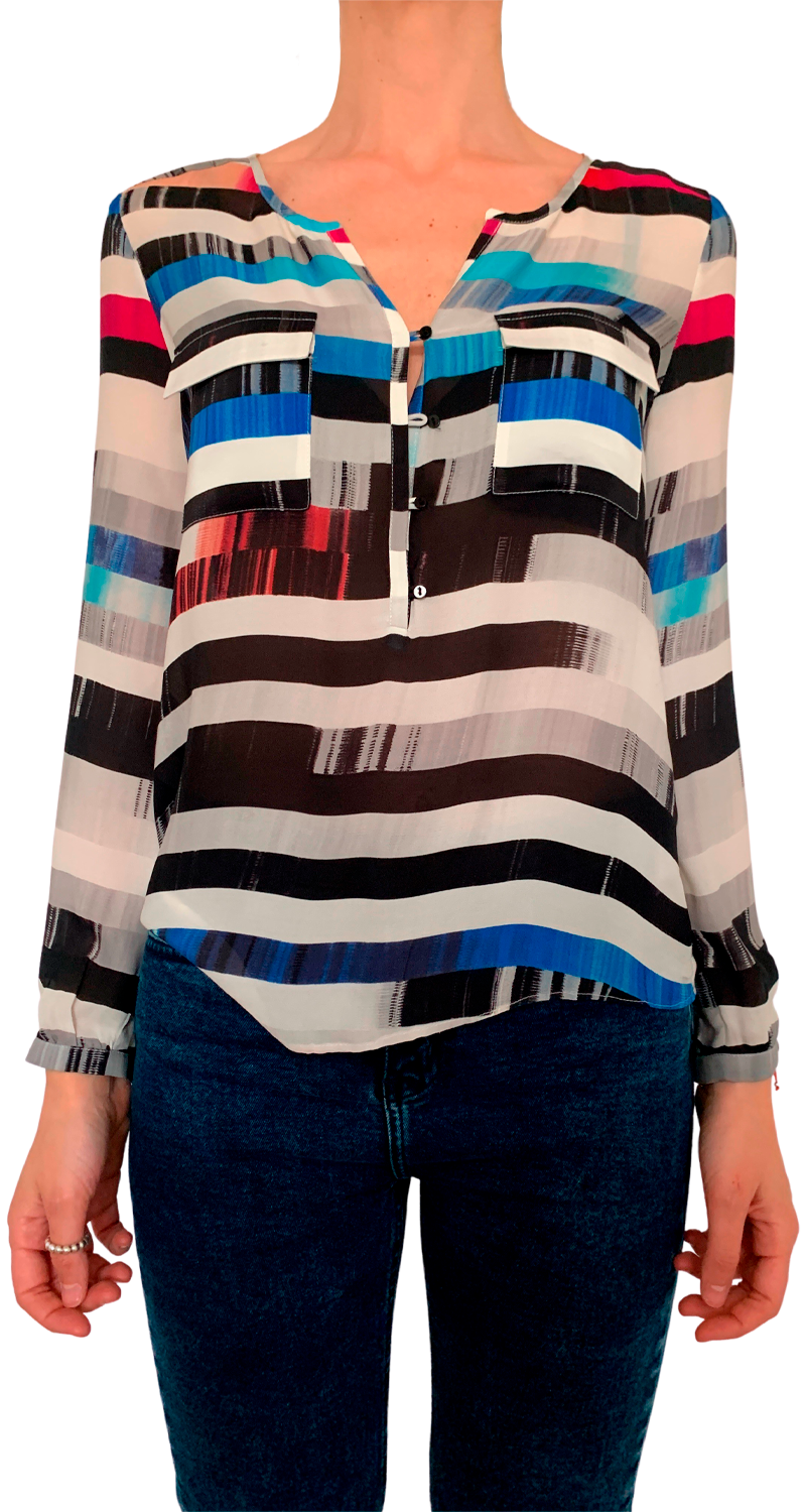 Blusa Seda Stripes