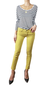 Polera Blanca de Rayas