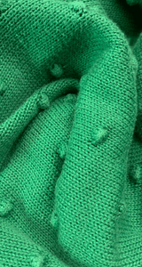 Bubble Knit Pom Pom Sweater