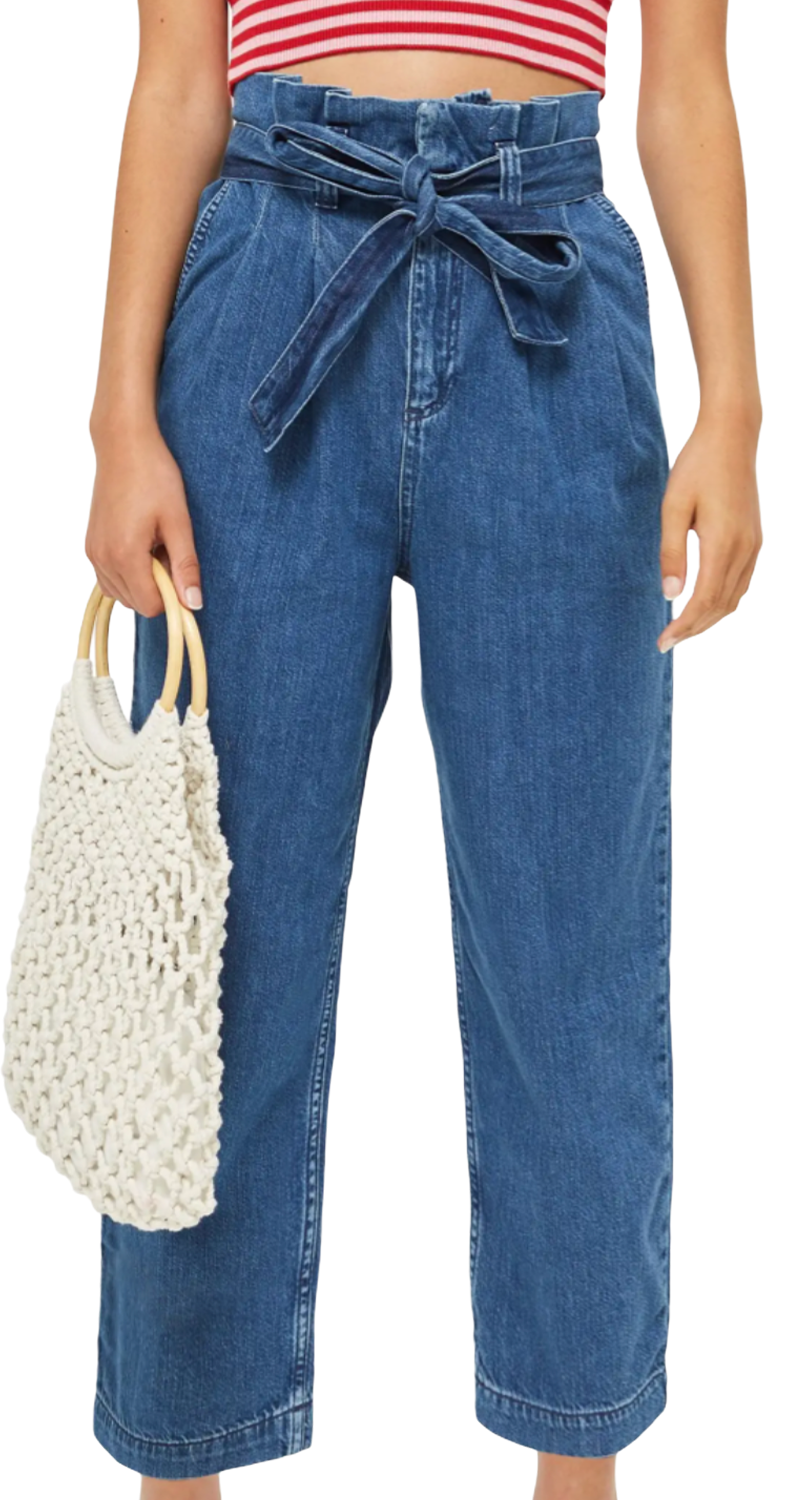 Jeans Crop Paperbag