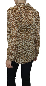 Blusa Transparente Animal Print