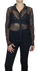 Blusa Encaje Negra