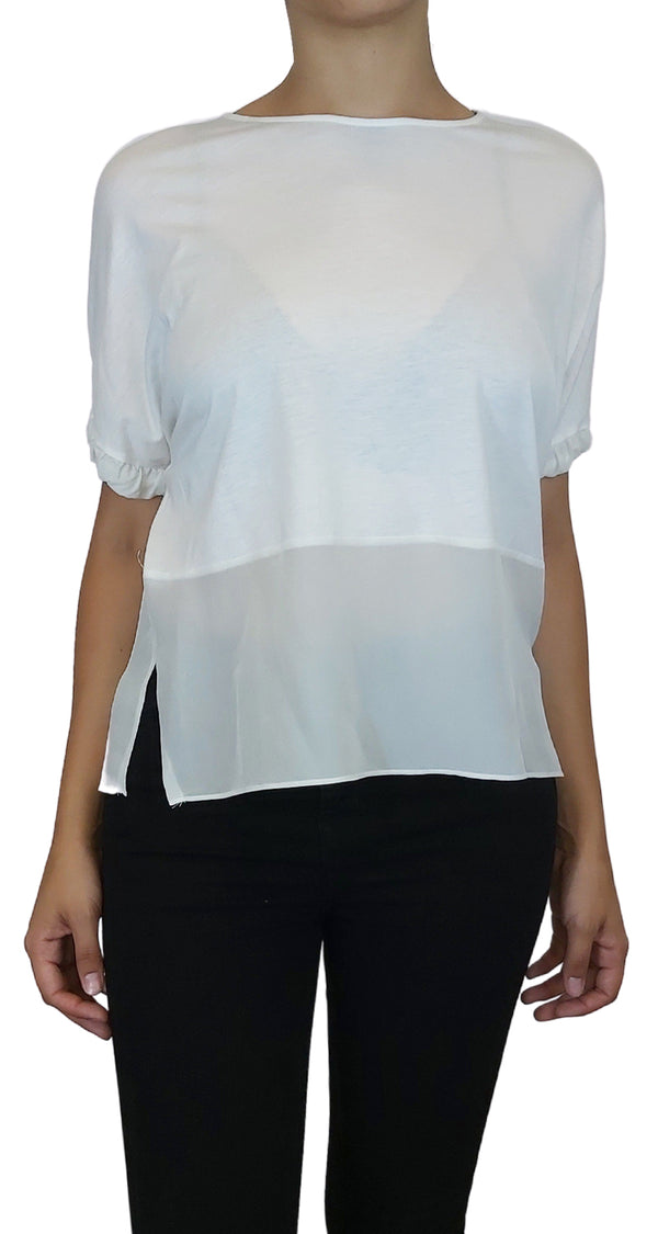 Polera Nudos Blanca