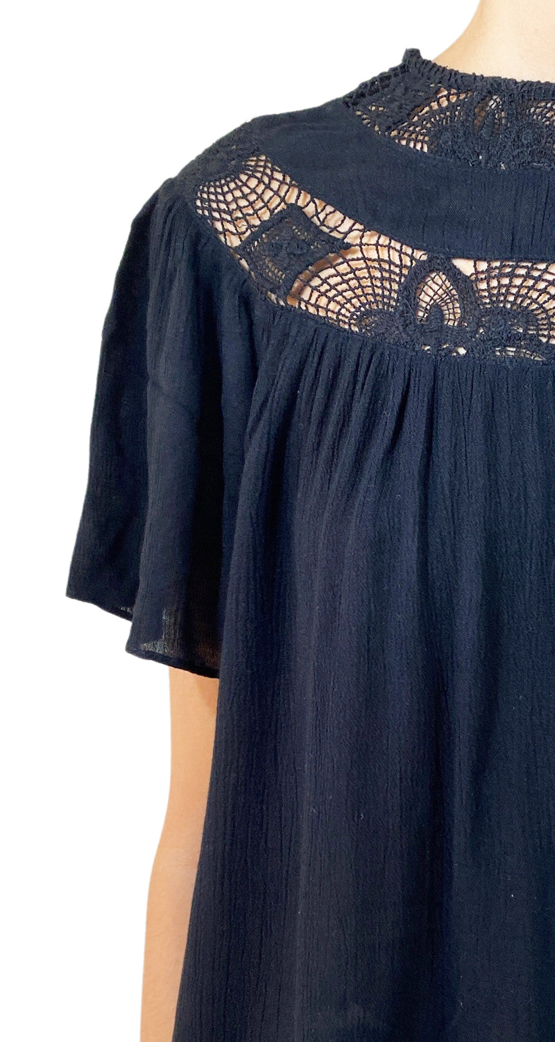 Blusa Negra Encaje
