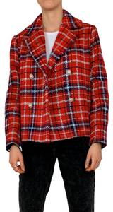 Abrigo Tweed Rojo