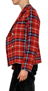 Abrigo Tweed Rojo