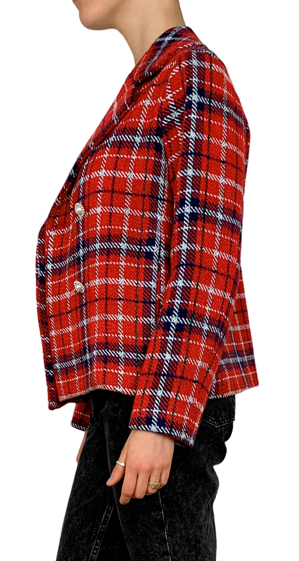 Abrigo Tweed Rojo