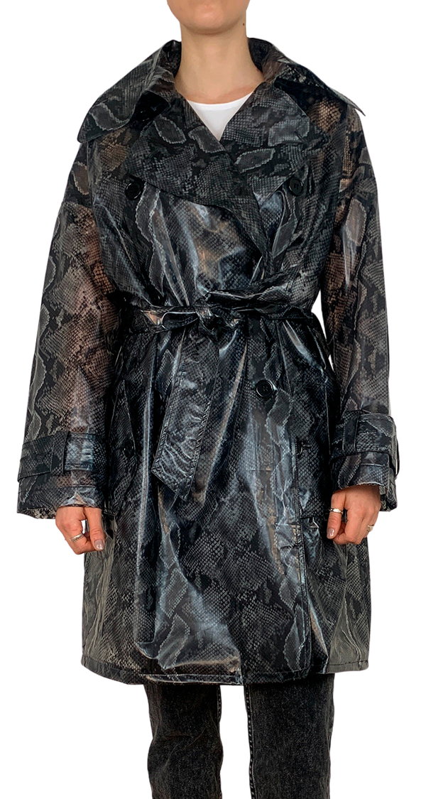 Impermeable Animal Print Gris